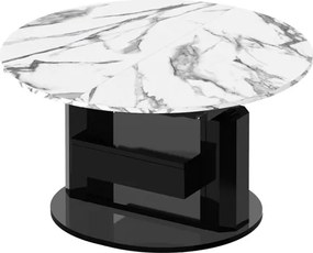 Regulowany ławostół z szufladą Primo Max imitacja marmuru połysk