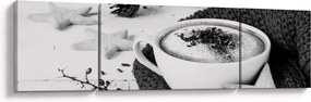 Obraz - Zimowe cappuccino (170x50 cm)