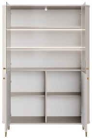 Witryna Vesper do salonu - kaszmir / złote nogi