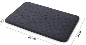 GEDY 96MS508085 Mousse dywanik łazienkowy antracytowy, 50 x 80 cm