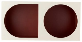 Czerwono-biały regał ścienny 30x60 cm Graphia – Bloomingville