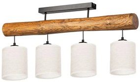 Spot-Light 62804451 - Przysufitowy żyrandol TRENO 4xE27/25W/230V sosna