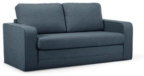 Niebieska rozkładana sofa 160 cm Come – Bobochic Paris