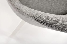 Krzesło do Jadalni Tapicerowane, Szary/Biały TOLEDO Inari 91