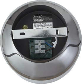 Nowoczesna lampa sufitowa czarna z przydymionym szkłem - Stiklo