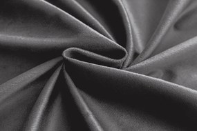 Jasnoszara zasłona zaciemniająca VELVET 140x250 cm Zawieszanie: Taśma z wiązaniami