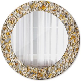 Lustro dekoracyjne okrągłe Wzór lastrykowy