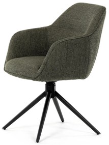 Zestaw krzeseł obiadowych z mechanizmem zwrotnymHC-536 GRN2, 2 szt.