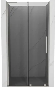 Mexen Velar L drzwi prysznicowe rozsuwane 90 cm, grafit, nikiel szczotkowany - 871-090-003-41-97