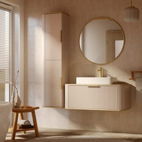 Szafka łazienkowa RIVELA 2D 40x160cm kaszmirowa STRAMA