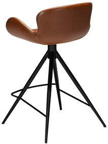 Jasnobrązowy hoker z imitacji skóry DAN–FORM Denmark Gaia, wys. 87 cm