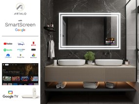 Lustro LED w ramie do łazienki M3