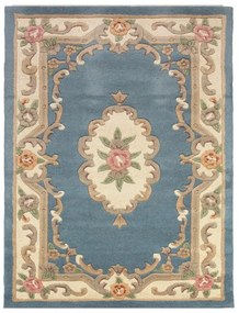 Niebieski wełniany dywan Flair Rugs Aubusson, 120x180 cm