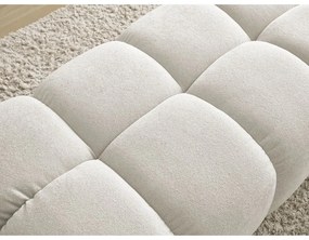 Biały podnóżek z materiału bouclé Everest – Bobochic Paris