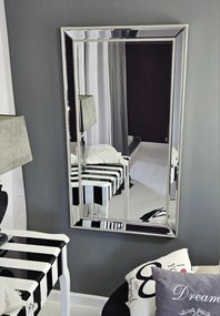 Lustro w lustrzanej ramie, szlifowane fazą, 74x130cm