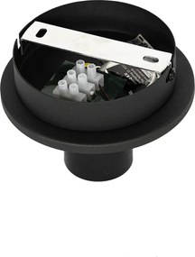 Orientalna lampa sufitowa czarna z naturalnym bambusem 30 cm - Pua