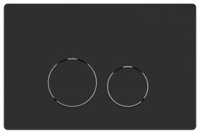 Przycisk spłukujący czarny matowy LERA Black matt