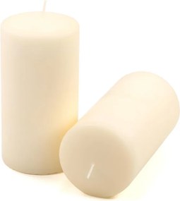 Zestaw świec stołowych, 15 cm, Ø 7,5 cm, kremowy, 6 sztuk