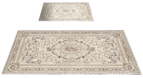 Brązowo-beżowe dywaniki łazienkowe zestaw 2 szt. 60x100 cm – Foutastic