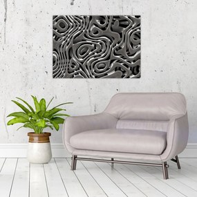 Obraz - Metaliczna abstrakcja (70x50 cm)