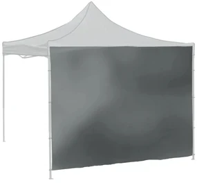 Cattara 13344 Ściana boczna do namiotu imprezowego Wodoodporny, szary, 2 x 3 m