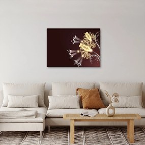 Obraz - Świecące kwiaty (70x50 cm)