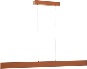 Lampa wisząca LED w kolorze terakoty z metalowym kloszem Boadella – Kave Home