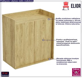 Szafka modułowa dwudrzwiowa hikora naturalna - Afilia 10X