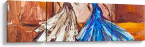 Obraz - tancerz, obraz olejny (170x50 cm)