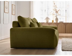 Zielona sofa z tkaniny szenilowej 264 cm Ivane – Bobochic Paris
