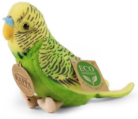 Rappa Pluszowy ptaszek cherubinek zielony, 11 cm,z dźwiękiem