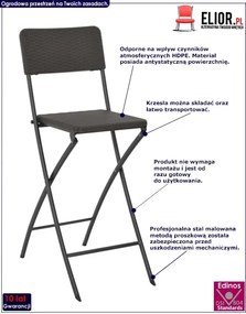 Zestaw składanych krzeseł ogrodowych T5-N70