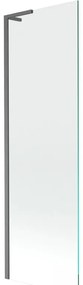 Mexen Next L parawan nawannowy 1-skrzydłowy 60 x 150 cm, transparent, gun gray szczotkowany - 895-060-000-03-00-66