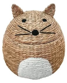 Dziecięcy kosz na zabawki z hiacyntu wodnego w naturalnym kolorze ø 40x43 cm Cat – Compactor
