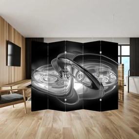 Parawan - Nowoczesna szara abstrakcja (210x170 cm)