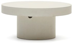 Okrągły betonowy stolik ogrodowy ø 90 cm Aiguablava – Kave Home