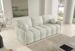 Sofa z funkcją spania EMILIE rozkładana beżowa nowoczesna