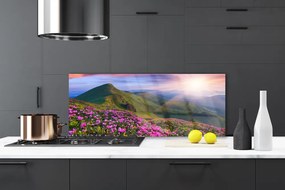 Panel nad blat kuchenny Kwiatowy Dywan U Stóp Gór