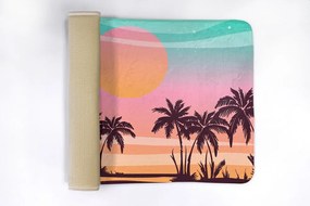 Antypoślizgowy dywanik łazienkowy Antypoślizgowy dywanik łazienkowy Tropikalna plaża