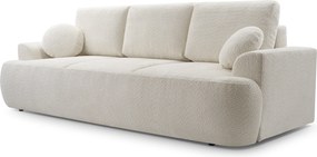 Masseno Sofa FILO z funkcją spania i pojemnikiem na pościel, Rozkładana sofa - Beżowy, CORAL 65