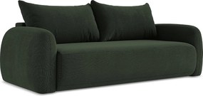 Kanapa 3-osobowa z funkcją spania - z tkaniny strukturalnej - butelkowa zieleń - HALE