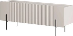 Szafka RTV Malmi 150 cm - kaszmir / czarne nóżki