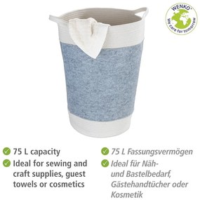 Tekstylny kosz na pranie 75 l Bea – Wenko