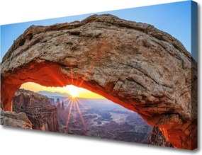 Obraz canvas Skaliste Wybrzeże w Pełnym Słońcu