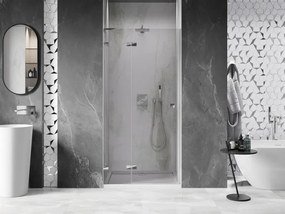 Mexen Lunar L drzwi prysznicowe uchylne lewe 90 cm, transparent, chrom - 834L-090-000-01-00-L