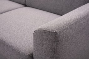 Masseno Narożnik SAPORE z funkcją spania i pojemnikiem na pościel Narozniki L, Rozkładana sofa - Szary, DENVER 18