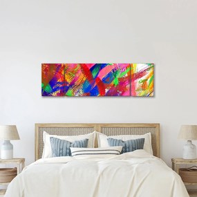 Obraz - Kolorowa abstrakcja (170x50 cm)