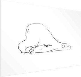 Plakat Leniwy niedźwiedź 60x40 cm bez ramy bez marginesu ARTGEIST B