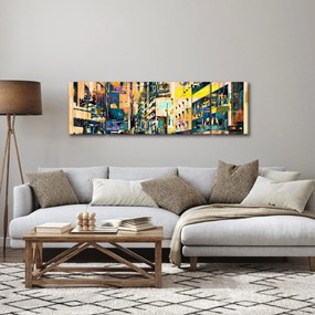 Obraz malowanej abstrakcji (170x50 cm)