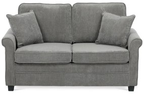 Dwuosobowa sofa ASB-4170 GREY2, manżestrowa, szara